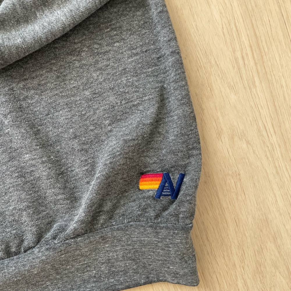 Aviator Nation Gray Sweater with Red Heart - Picture 6 of 15